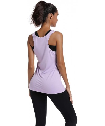 Workout Tank Tops for Women-Womens Funny Saying Fitness Gym Racerback Sleeveless Shirts Purple $9.84 Activewear