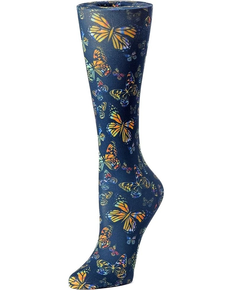 womens Compression Sock Black Butterfly $11.19 Others