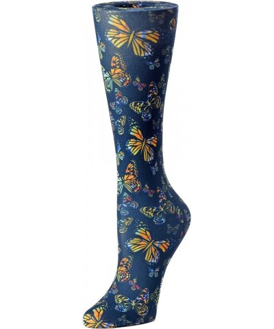 womens Compression Sock Black Butterfly $11.19 Others