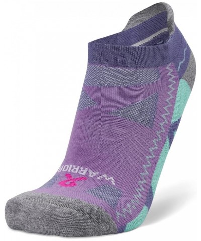 Grit and Grace Women's Arch Support Performance No-Show Athletic Running Socks Beautiful Warrior Violet $9.91 Activewear