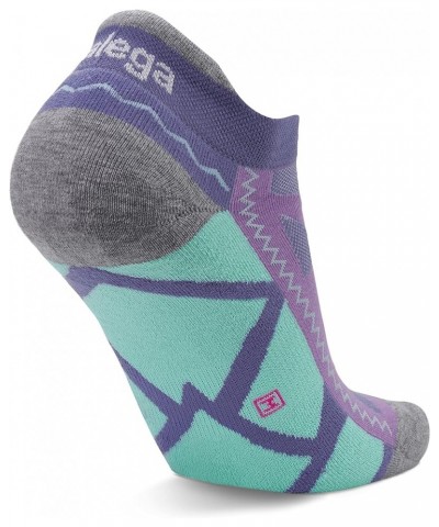 Grit and Grace Women's Arch Support Performance No-Show Athletic Running Socks Beautiful Warrior Violet $9.91 Activewear