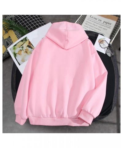 Cute Dog Corgi Printing and Solid Hoodie Cotton Warm Plush Sweatshirts for Women Pink 5 $17.80 Hoodies & Sweatshirts