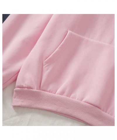 Cute Dog Corgi Printing and Solid Hoodie Cotton Warm Plush Sweatshirts for Women Pink 5 $17.80 Hoodies & Sweatshirts