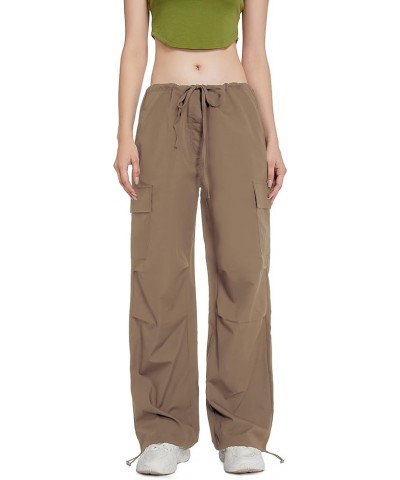 Parachute Pants for Women,Y2K Pants,Low Waisted Wide Leg Pants for Women Casual Pants Loose Fit-2023 Trendy 04 Khaki $14.68 P...