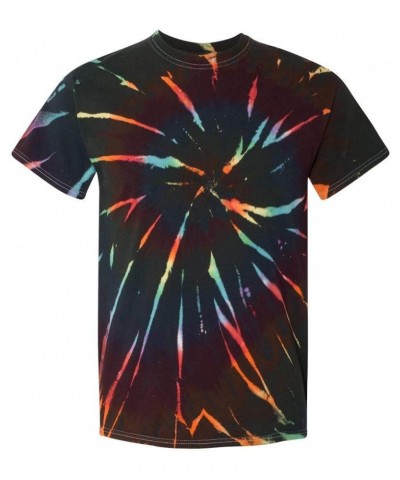 Mens Multi-Color Spiral Short Sleeve T-Shirt (200MS) Aurora $9.38 T-Shirts