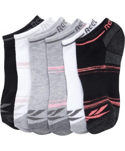 Women's Athletic Socks - Performance Cushioned Low Cut Socks (6 Pack) Black/Grey/White 4-10 $10.50 Activewear