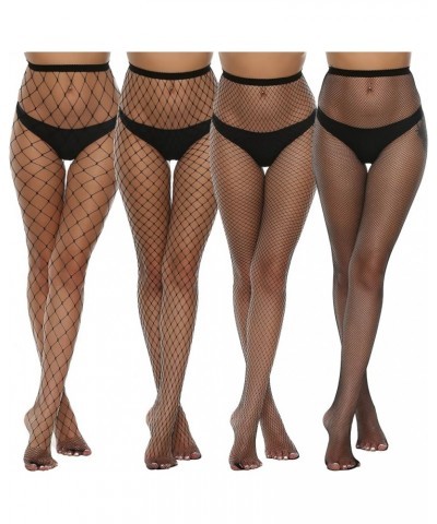 Fishnet Stockings Plus Size Black Net Patterned Tight Suspender Crotchless Pantyhose for Women Sexy Fishnets,large/Medium/Sma...