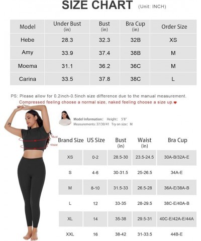 Crop Tops for Women Workout Yoga Shirts Mock Neck Fitted Short Sleeve Mild Support Cream Feeling Tee Built in Bra Black $16.7...