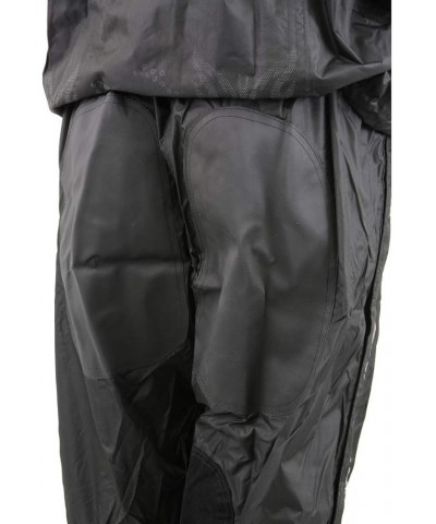 SH2342 Women's Black Water Resistant Rain Suit with Reflective Butterflies - 3X-Large X-Large Black $32.44 Coats