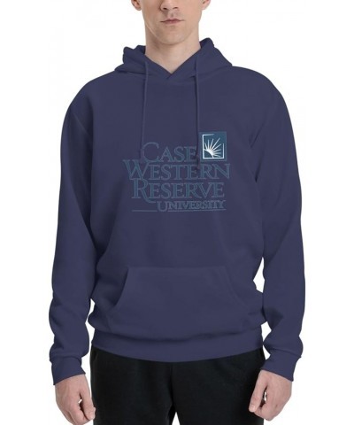 Case Western Reserve University Logo Womens Casual Hoodies Pullover Tops Drawstring Long Sleeve Sweatshirts Navy Blue $13.40 ...