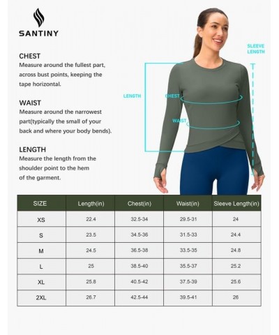 Women's Long Sleeve Workout Tops Athletic Compression Shirts Cross Hem Running Gym Yoga Shirt with Thumb Hole Tidewater Teal ...