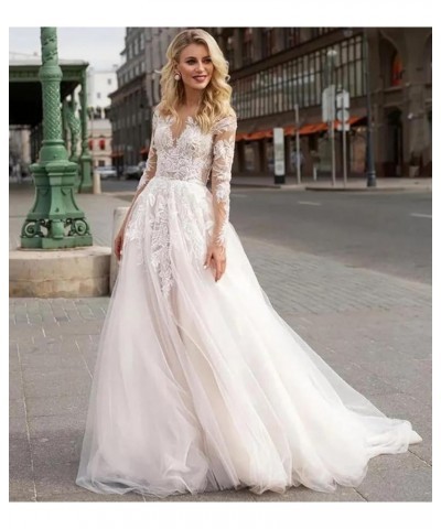 Lace Beach Boho Wedding Dresses for Bride 2023 Long Bohemian Mermaid Bridal Gowns for Women MR46 A-white $70.95 Dresses