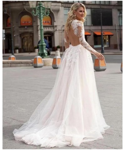 Lace Beach Boho Wedding Dresses for Bride 2023 Long Bohemian Mermaid Bridal Gowns for Women MR46 A-white $70.95 Dresses