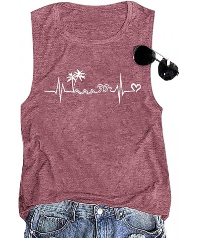 Womens Beach Tank Tops Funny Letter Print Cotton Sleeveless Workout Vacation Graphic Casual Loose Summer Tank Tops Red $8.84 ...