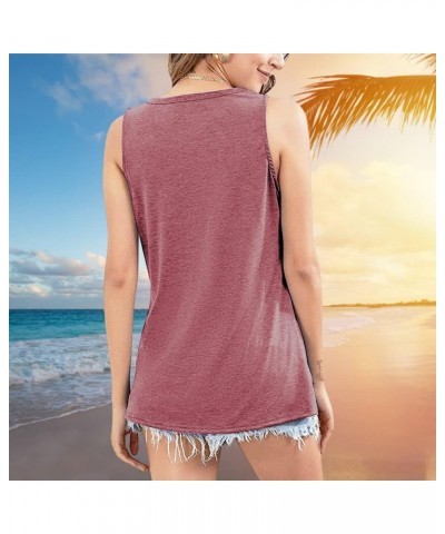 Womens Beach Tank Tops Funny Letter Print Cotton Sleeveless Workout Vacation Graphic Casual Loose Summer Tank Tops Red $8.84 ...