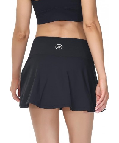 Millie Rose Tennis Skirts - Cute Golf Skort - High Waisted Pickleball Skirt with Undershorts and Ball Pocket Jet Black $31.39...