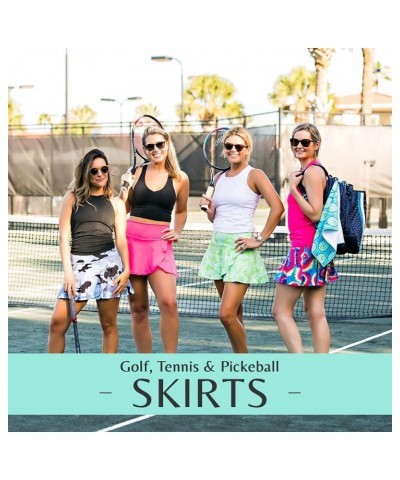 Millie Rose Tennis Skirts - Cute Golf Skort - High Waisted Pickleball Skirt with Undershorts and Ball Pocket Jet Black $31.39...