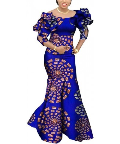 Fashion Robe Africaine Femme Elegant Maxi Long Dresses African Ankara Print Mermaid Dresses Dashiki Evening Gowns C10 $40.59 ...