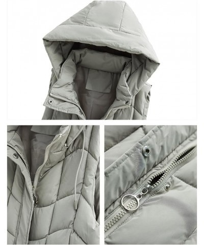 Women's Hooded Padded Jackets Winter Windproof Warm Fashion Oversize Parka Coats Casual Quilted Pocketed Outwear Green-b $59....