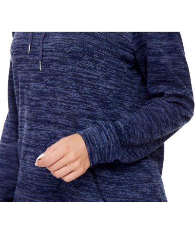 Women's Long Sleeve Casual Lightweight Sweatshirts Tunic Shirt Cowl Neck Jumper Top With Drawstring Dark Blue $16.80 Hoodies ...