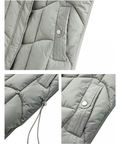 Women's Hooded Padded Jackets Winter Windproof Warm Fashion Oversize Parka Coats Casual Quilted Pocketed Outwear Green-b $59....