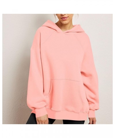 Women's Oversized Hoodies Fleece Casual Long Sleeve Hooded Pullover Fall Fashion Sweatshirts Y2K Clothes with Pockets A01_pin...