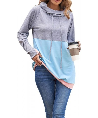 Womens Vintage Sweatshirts Classic Cowl Neck Fitting Long Sleeve Hoodies Jumper Top for Ladies Green(251483 ) $24.19 Hoodies ...