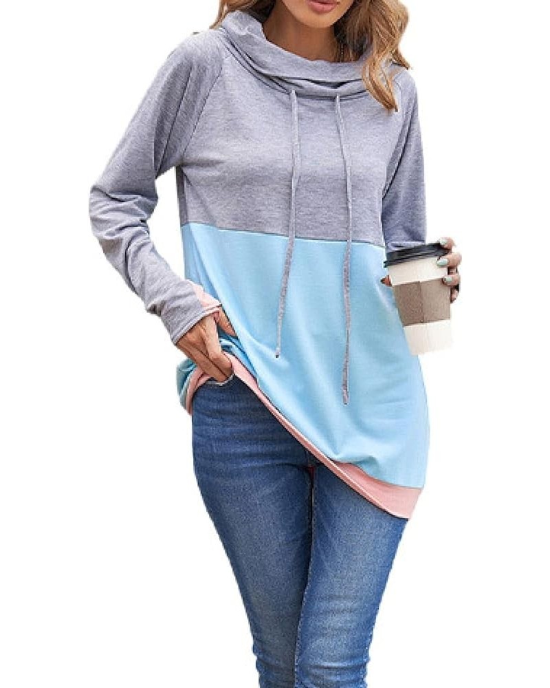 Womens Vintage Sweatshirts Classic Cowl Neck Fitting Long Sleeve Hoodies Jumper Top for Ladies Green(251483 ) $24.19 Hoodies ...