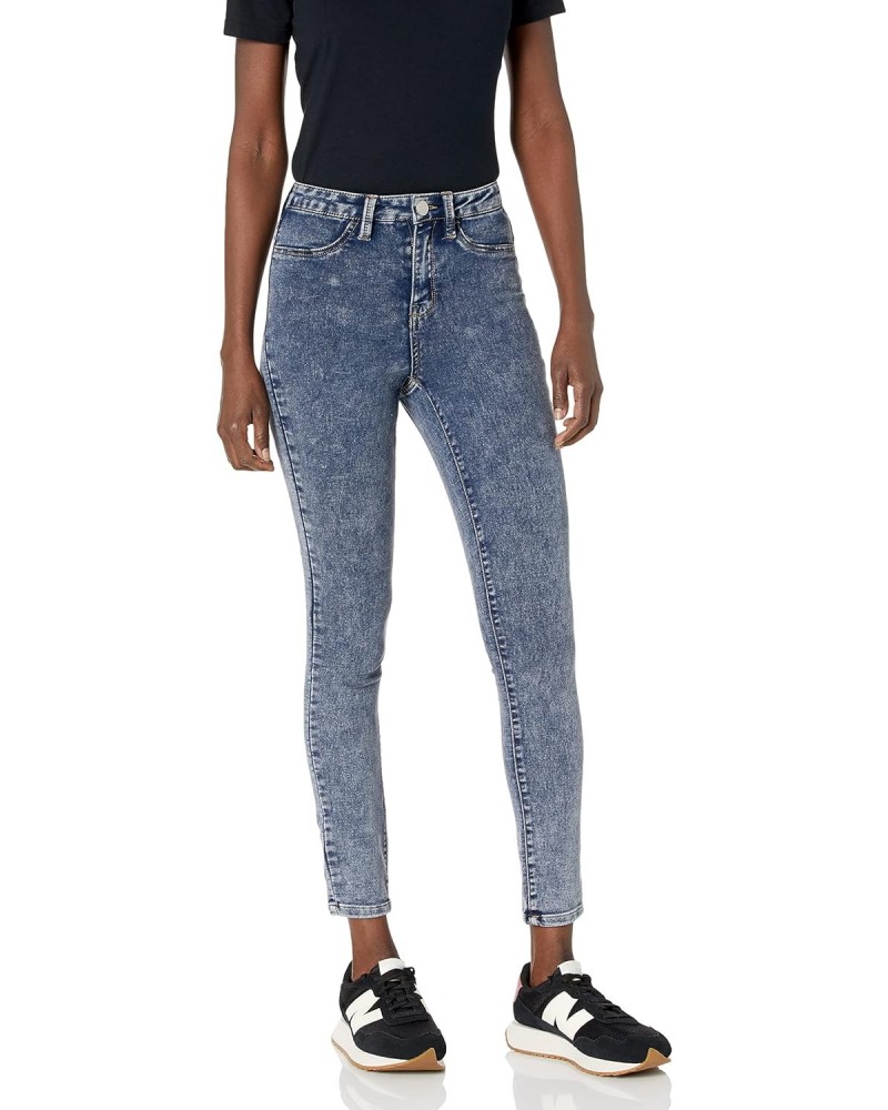 Women's Single Button Closure Curvy Acid wash Skinny, Everest, 9 $16.63 Jeans