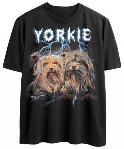 Heavy Metal Tshirt with Dogs on Them for Men & Women and Dog Lovers Funny Rock Band Tshirts Yorkie $12.00 Shirts