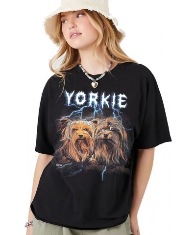 Heavy Metal Tshirt with Dogs on Them for Men & Women and Dog Lovers Funny Rock Band Tshirts Yorkie $12.00 Shirts