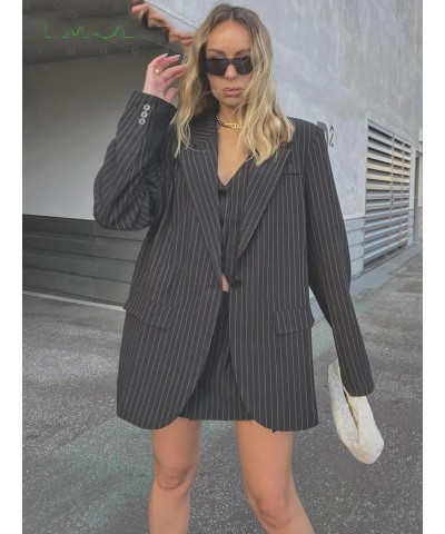 Women Front Button Blazer Coat Vintage Flap Pockets Solid Work Office Blazers Jacket Blazer $29.57 Blazers