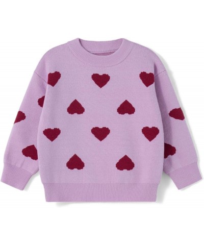 Mommy and Me Valentines Day Sweaters Set Crewneck Long Sleeve Love Heart Pullover Tops Matching Family Outfits girls Pink $10...