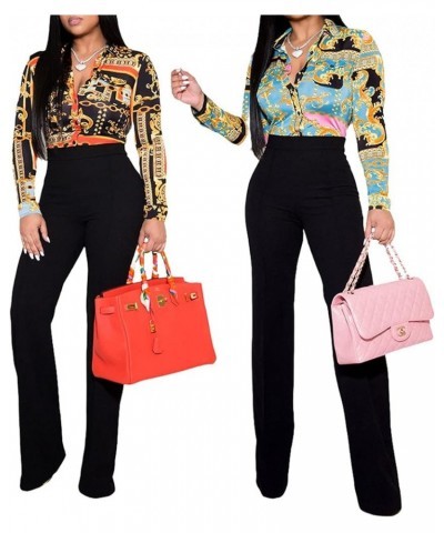 Blouses for Women Button Down Fashion Business Casual Long Sleeve Dressy Shirts Sexy Tops Multicolor $14.78 Blouses