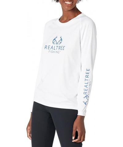 Women's Ladies Realtree Fishing Long Sleeve Tee White $11.47 Activewear