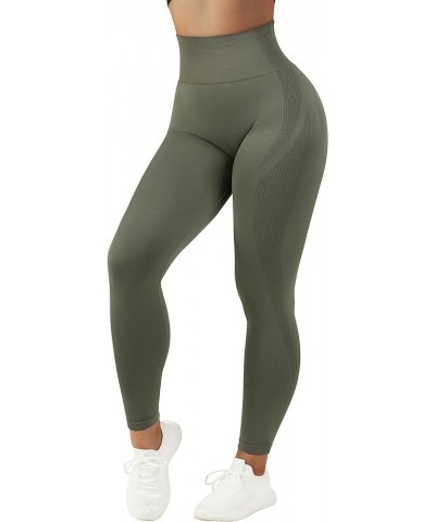 Scrunch Butt Leggings for Women Seamless High Waisted Slimming Workout Gym Yoga Pants Scrunch Butt 58-army Green $7.33 Leggings