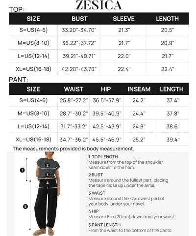 Women's 2 Piece Outfits Sweater Set Short Sleeve Mock Neck Knit Pullover Top High Waist Pant Tracksuit Lounge Sets Darkgrey $...