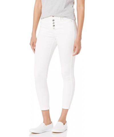 Women's Super High Rise Skinny Cropped Jean White $13.59 Jeans