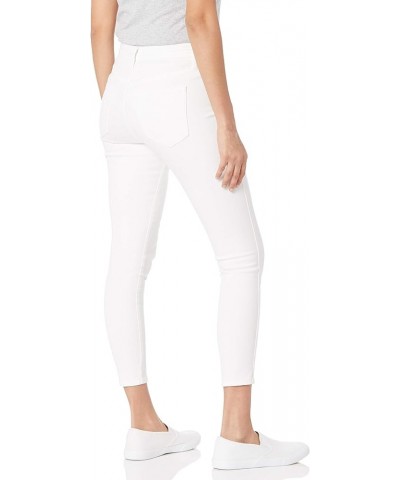 Women's Super High Rise Skinny Cropped Jean White $13.59 Jeans