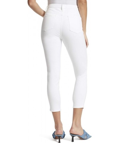 Women's Super High Rise Skinny Cropped Jean White $13.59 Jeans