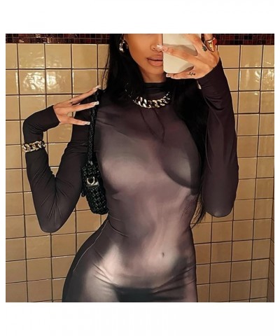 Womens Sexy Fashion 3D Printing Elegant Bodycon Long Sleeve Wrap Front Basic Maxi Long Dress Party Clubwear 2-black $20.99 Dr...