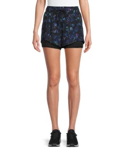 Women's Running Shorts with Bike Liner Halftone Floral $19.18 Activewear