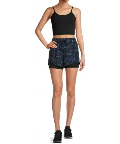 Women's Running Shorts with Bike Liner Halftone Floral $19.18 Activewear