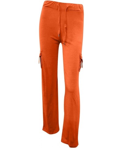 Cargo Pants Women Plus Size Baggy Pants Casual Loose Wide Leg Trousers Parachute Pants Y2k Cargos with Pockets 02orange Cargo...