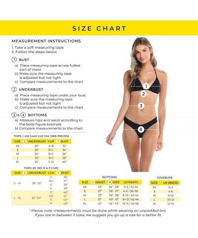 Women's Standard Smoothies Olivia Solid D, Dd, E, F Cup Bikini Top Swimsuit with Adjustable Tie Back Nightlife $22.74 Swimsuits