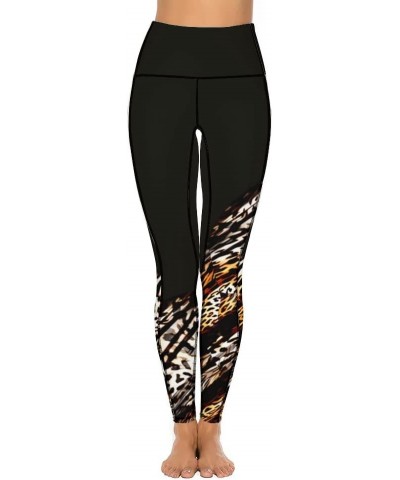 Women's Workout Leggings with Pockets - Thick, High-Waist, 4-Way Stretch Running Yoga Pants Leopard3 $16.00 Activewear