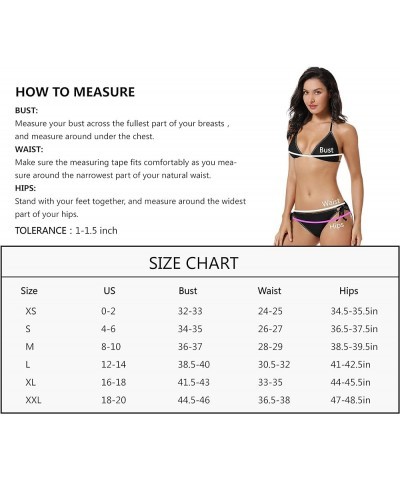 Thong Bikini Swimwear Classic Three-Point Bikini Swimsuit for Women Color15 $12.32 Swimsuits