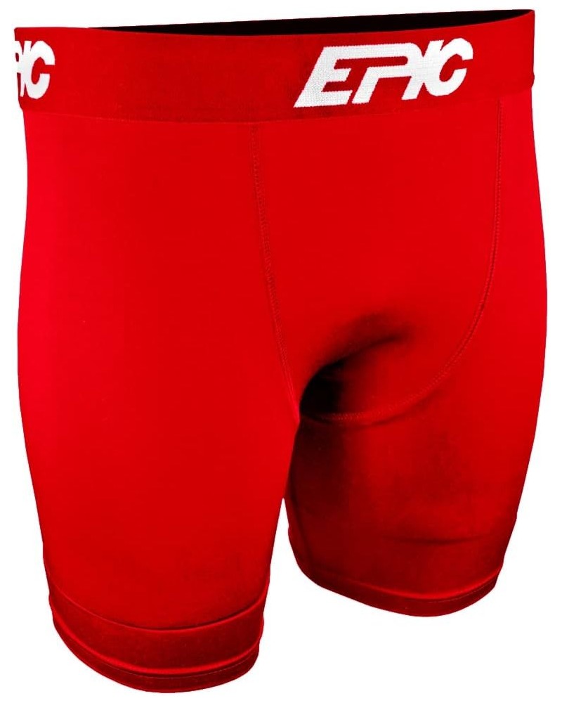 Epic Adult Wicking Compression Shorts Scarlet $6.43 Shorts