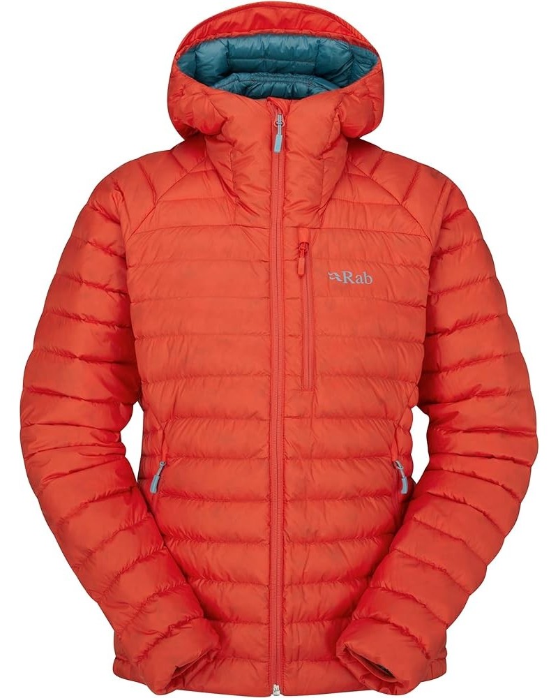 Women's Microlight Alpine Down Jacket for Hiking, Climbing, & Skiing Red Grapefruit $73.21 Jackets