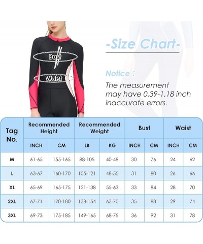 Teen Girls Lady One Piece Swimsuit Full Body Surfing Suits UPF 50+ Sun Protection Rash Guard Zipper Dive Skin Sunsuit Full Bo...